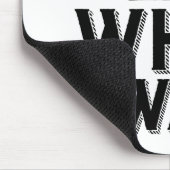 Ich mache etwas, das ich Typografie Wollte Mousepad (Ecke)