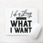 Ich mache etwas, das ich Typografie Wollte Mousepad (Mit Mouse)