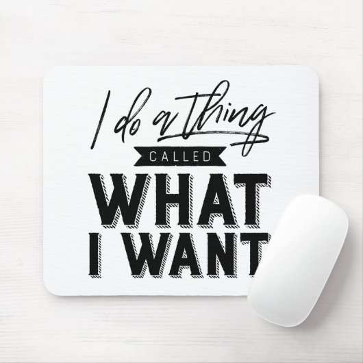 Ich mache etwas, das ich Typografie Wollte Mousepad (Mit Mouse)