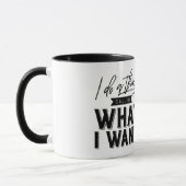 Ich mache etwas, das ich Typografie Wollte Tasse (Links)