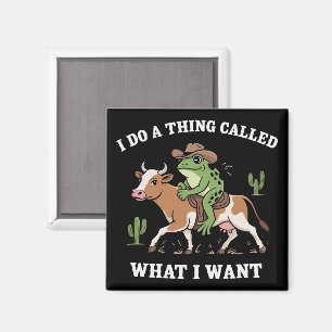 Ich mache etwas, das ich will Lustiger Froschliebh Magnet