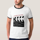 Ich mache Filme kundengerechtes Clapperboard T-Shirt (Vorderseite)