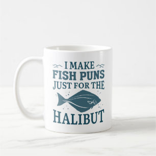 Ich mache Fischfedern nur für den Halibut Kaffeetasse