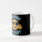 Ich mache Gay Stuff Meme Funny LGBTQ Pride Kaffeetasse (VorderseiteRechts)