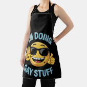 Ich mache Gay Stuff Meme Funny LGBTQ Pride Schürze (InSitu)