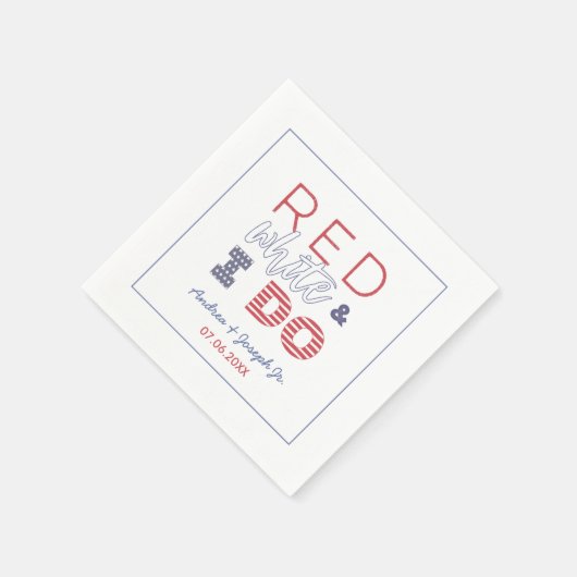 Ich mache GRILLEN 4. Juli Polterabend Probe Abende Serviette (Ecke)