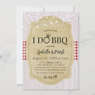 Ich mache GRILLEN Barbecue Bridal Dusche Einladung