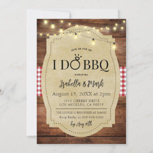 Ich mache GRILLEN Barbecue Bridal Dusche Einladung