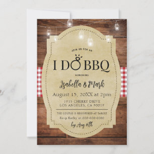 Ich mache GRILLEN Barbecue Bridal Dusche Einladung