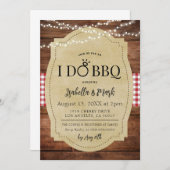 Ich mache GRILLEN Barbecue Bridal Dusche Einladung (Vorne/Hinten)