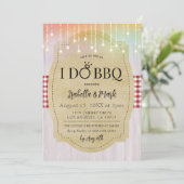 Ich mache GRILLEN Barbecue Bridal Dusche Einladung (Stehend Vorderseite)