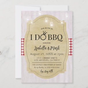 Ich mache GRILLEN Barbecue Bridal Dusche Einladung