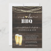 Ich mache GRILLEN Beer Couples Polterabend Verlobu Einladung (Vorderseite)