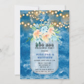 Ich mache GRILLEN Blue Lights Mason Jar Engagement Einladung (Vorderseite)