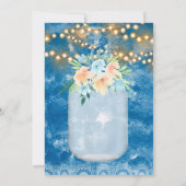 Ich mache GRILLEN Blue Lights Mason Jar Engagement Einladung (Rückseite)