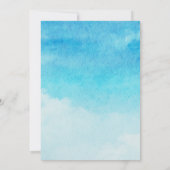 Ich mache GRILLEN Brautparty Blue Sky Einfache Far Einladung (Rückseite)