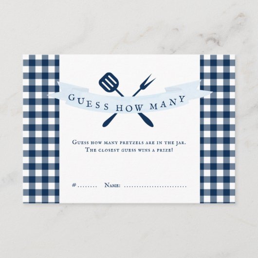 Ich mache GRILLEN Brautparty schätzen, wie viele G Begleitkarte (Vorderseite)