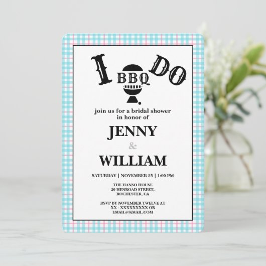 Ich mache GRILLEN Brautparty Verlobung Einladungen (Stehend Vorderseite)
