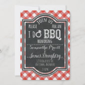Ich mache GRILLEN Coupels Coed Verlobung & Brautpa Einladung (Vorderseite)