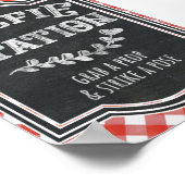 Ich mache GRILLEN Coupels "Engagement Party Selfie Poster (Ecke)