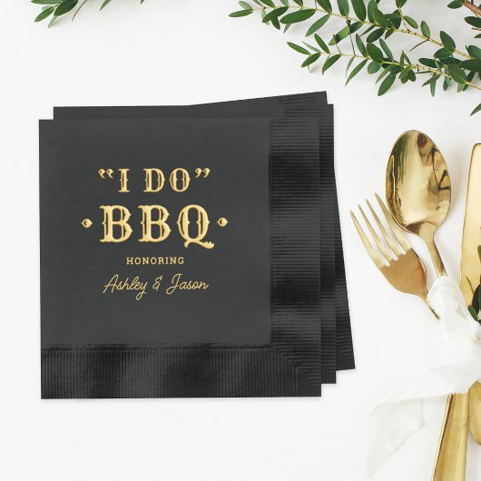 Ich mache GRILLEN Custom Wedding Monogram Servietten Mit Folie