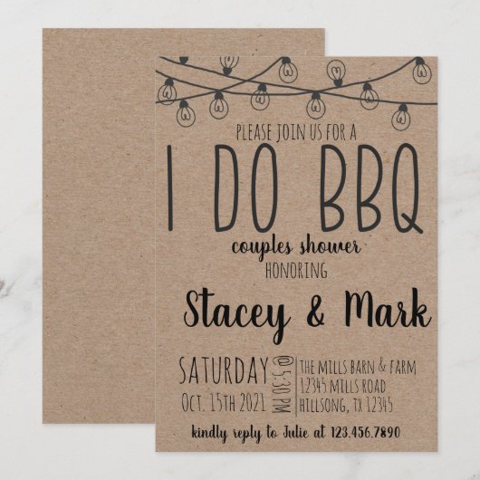 Ich mache GRILLEN Einladung (Vorne/Hinten)