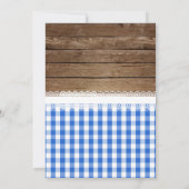 Ich mache GRILLEN-Einladung - Blau Einladung (Rückseite)