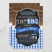 Ich mache GRILLEN-Einladung - Blau Einladung (Vorne/Hinten)