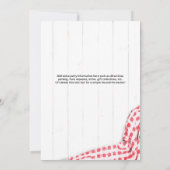 Ich mache GRILLEN Einladung für Paare Dusche mit R (Rückseite)