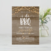 Ich mache GRILLEN Einladung - rustikal (Stehend Vorderseite)