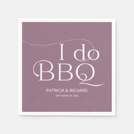 Ich mache GRILLEN Engagement Partei Lila Serviette