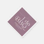 Ich mache GRILLEN Engagement Partei Lila Serviette (Ecke)