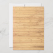 Ich mache GRILLEN Engagement Partei Rustikale Holz Einladung (Rückseite)