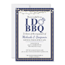 Ich mache GRILLEN Engagement Party Blue Couples Du