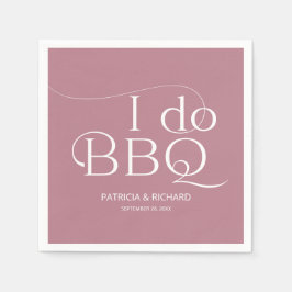 Ich mache GRILLEN Engagement Party Dusty Pink Serviette