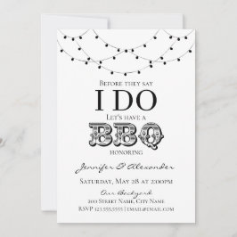 Ich mache GRILLEN Engagement Party Paare Dusche