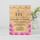 Ich mache GRILLEN Engagement Party-Saitenleuchten  Einladung (Stehend Vorderseite)