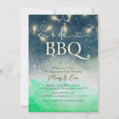 Ich mache GRILLEN Engagement Party String Light Ga Einladung (Vorderseite)