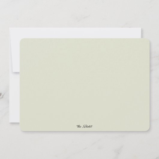 Ich mache GRILLEN Faded Greenerenerity Engagement  Einladung (Rückseite)