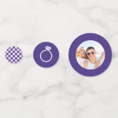 Ich mache GRILLEN Gingham Polterabend Confetti Konfetti (Rückseiten)