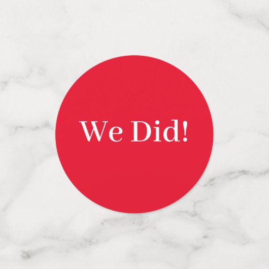 Ich mache GRILLEN Gingham Polterabend Konfetti (Klein Vorderseite)