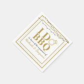 Ich mache GRILLEN Gold Engagement Party Paare Dusc Serviette (Ecke)