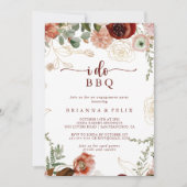 Ich mache GRILLEN Gold Rustikale Engagement Partei Einladung (Vorderseite)