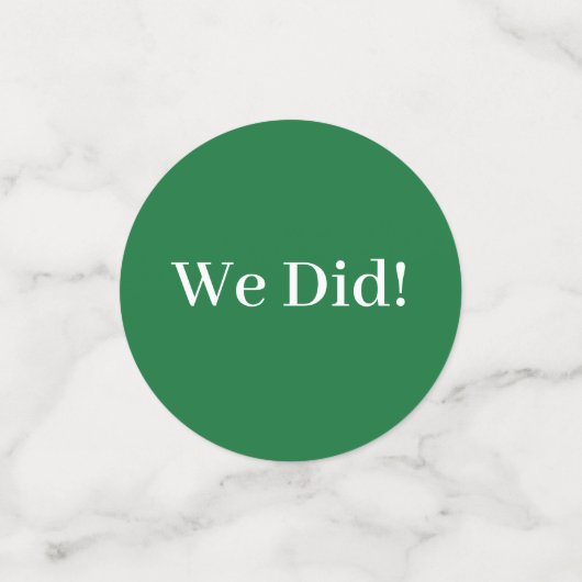 Ich mache GRILLEN Green Gingham Polterabend Konfetti (Klein Vorderseite)