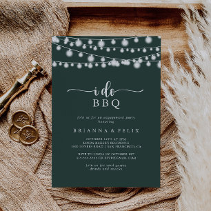 Ich mache GRILLEN Green Lights-Engagement Party Einladung