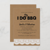 Ich mache GRILLEN Kraft Lace Brautparty Einladung (Vorne/Hinten)