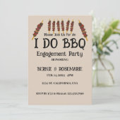 Ich mache GRILLEN mit Grillbügel Einladung (Stehend Vorderseite)