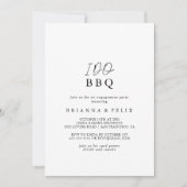 Ich mache GRILLEN Moderne elegante Engagement Part Einladung (Vorderseite)