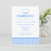 Ich mache GRILLEN Navy Blue Wedding Party Einladung (Stehend Vorderseite)