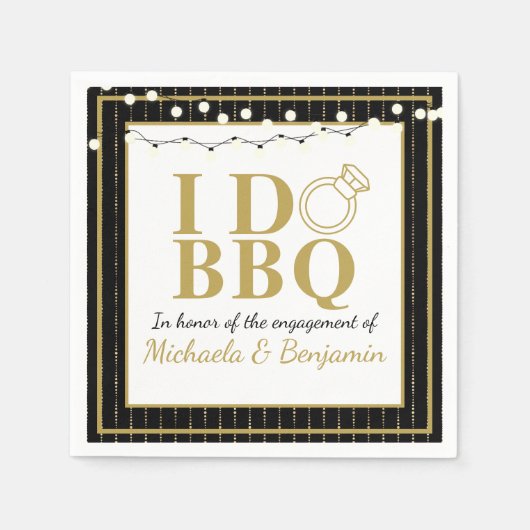 Ich mache GRILLEN Paare Dusche Engagement Party Serviette (Vorderseite)